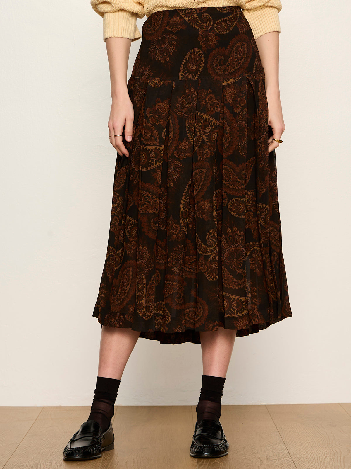 Sanctuary Autumn Pleated Midi Skirt
