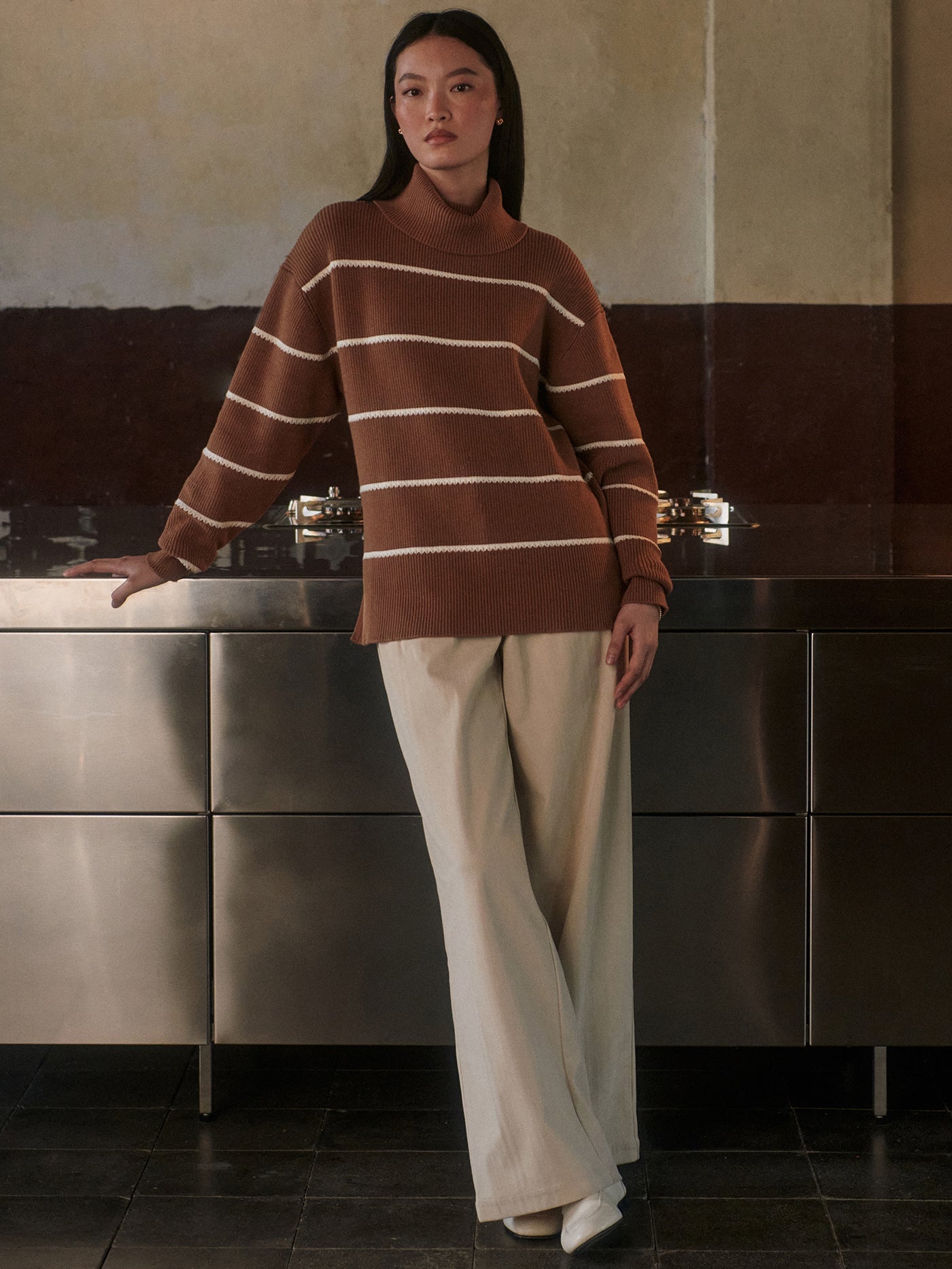 Varley Hamish Stich Knit Sweater