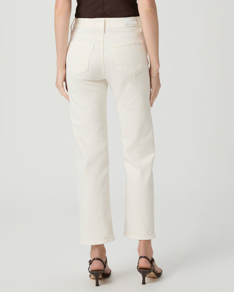 Paige Women's Stevie Ankle Straight Jean - Cream Cloud