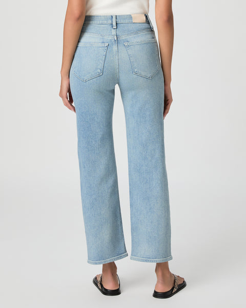 Paige Women's Stevie Ankle Straight Jean - Lisbon Light