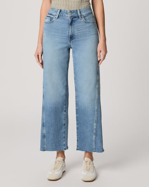 Paige Women's Anessa Wide Leg Jean With Twisted Outseam - Explorer