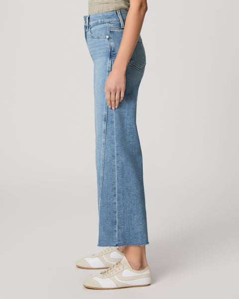 Paige Women's Anessa Wide Leg Jean With Twisted Outseam - Explorer