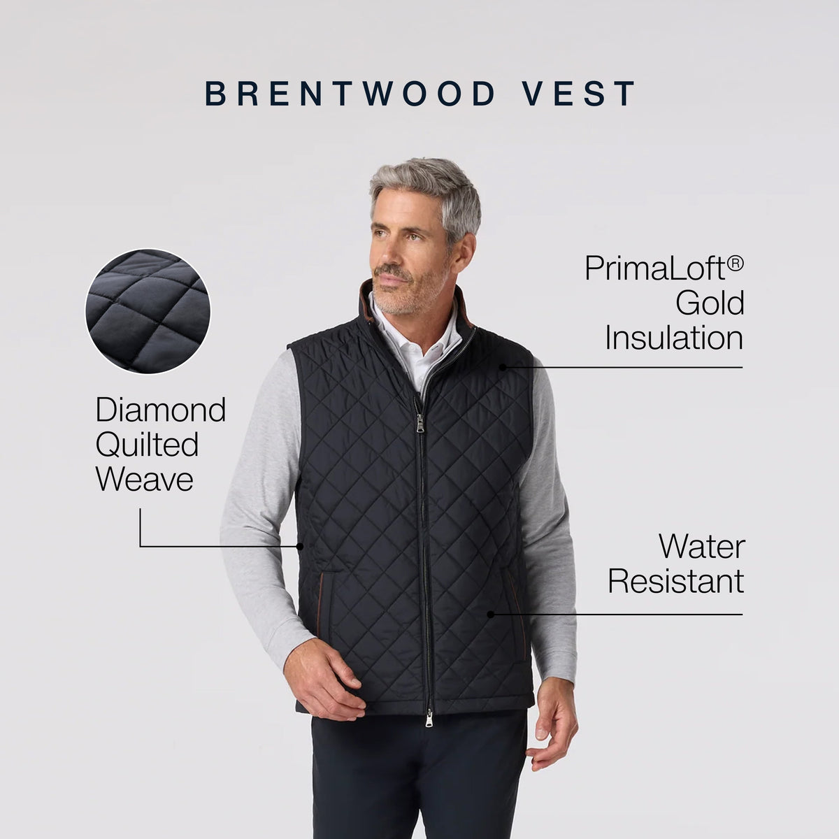 Mizzen + Main Brentwood Quilted Vest