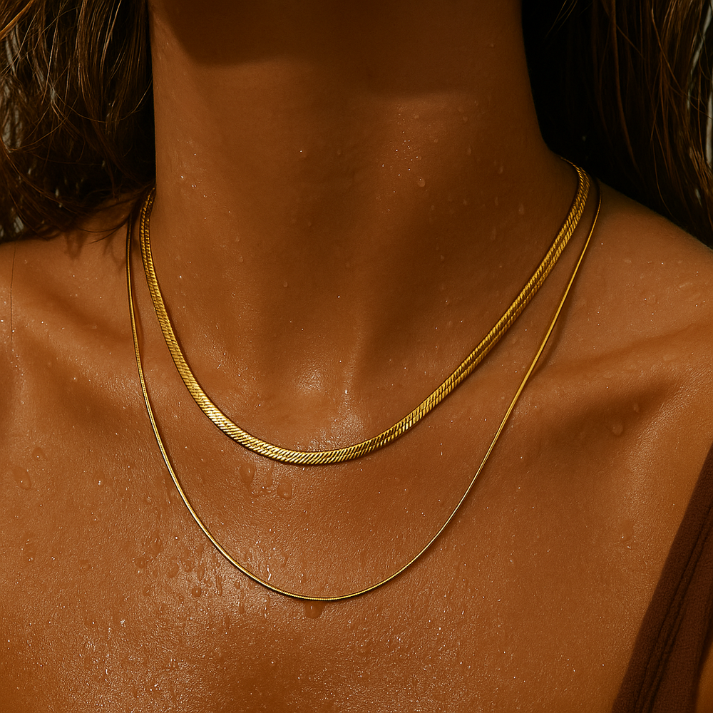 Ellie Vail Cassia Double Chain Necklace