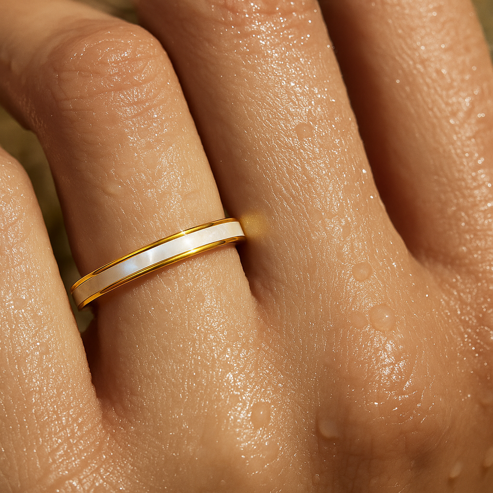 Ellie Vail Mollie Mother Of Pearl Ring