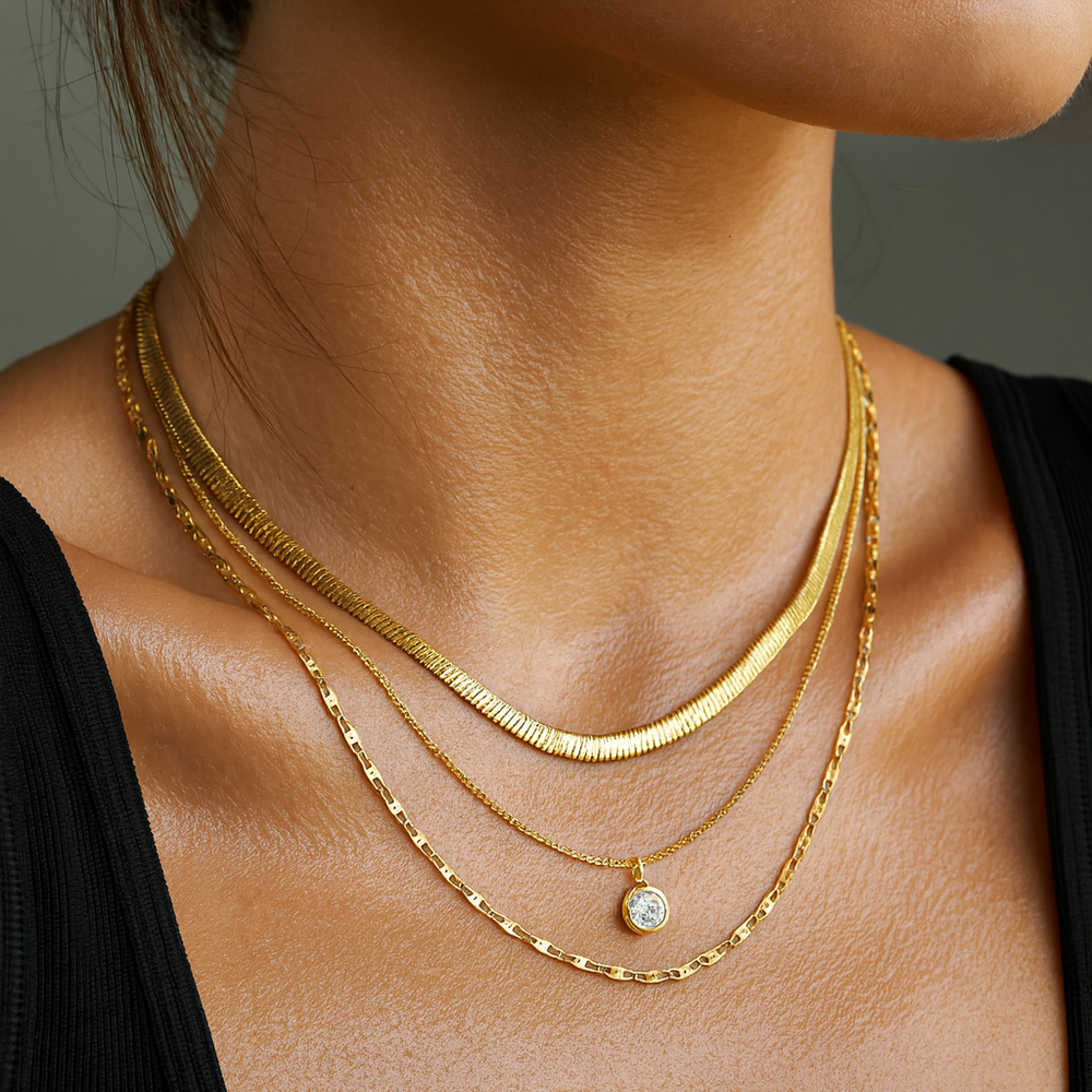 Ellie Vail Roya Layered Chain Necklace