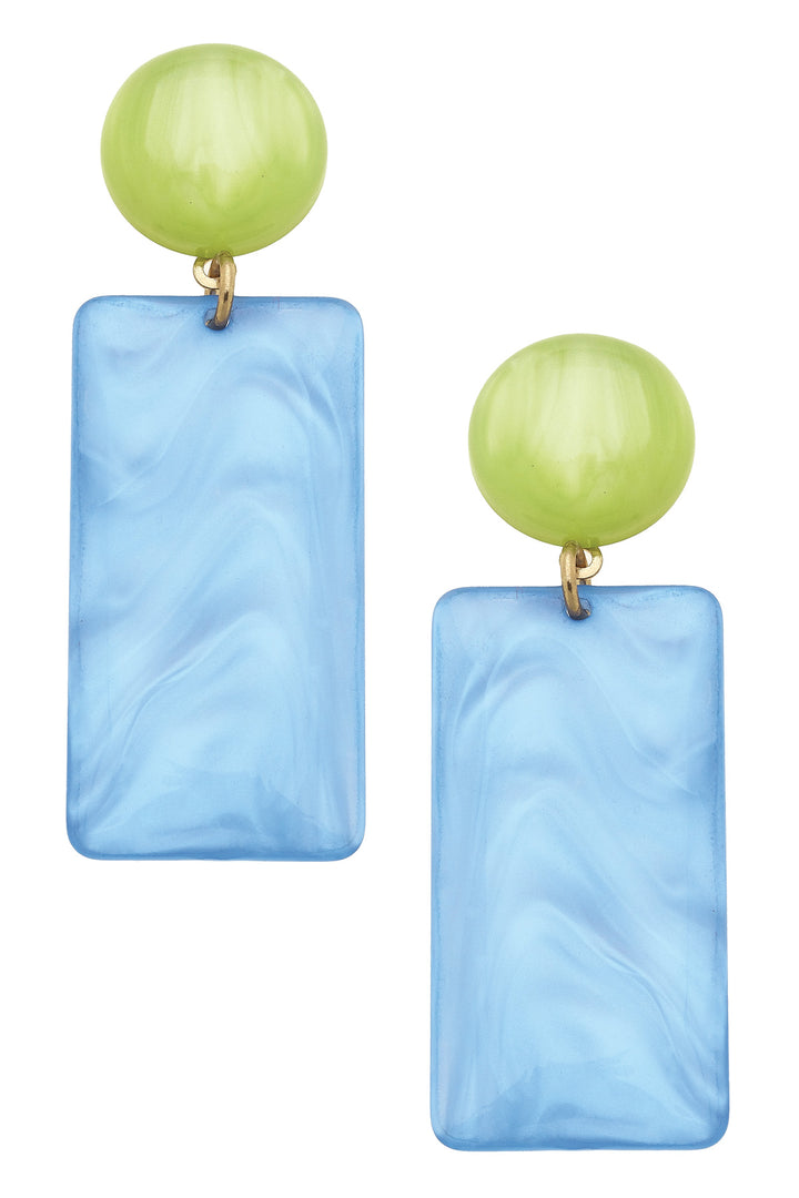 Canvas Style Sophie Marbled Resin Geo Earrings