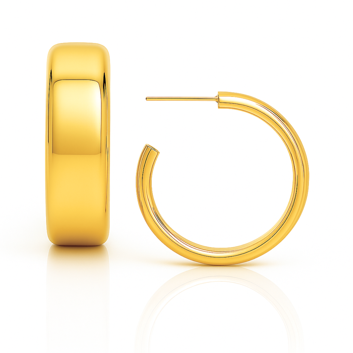 Ellie Vail Cosa Medium Hoop Earring