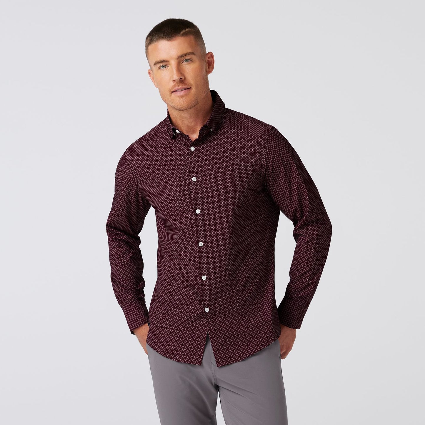 Mizzen + Main Leeward Long Sleeve No Tuck Dress Shirt