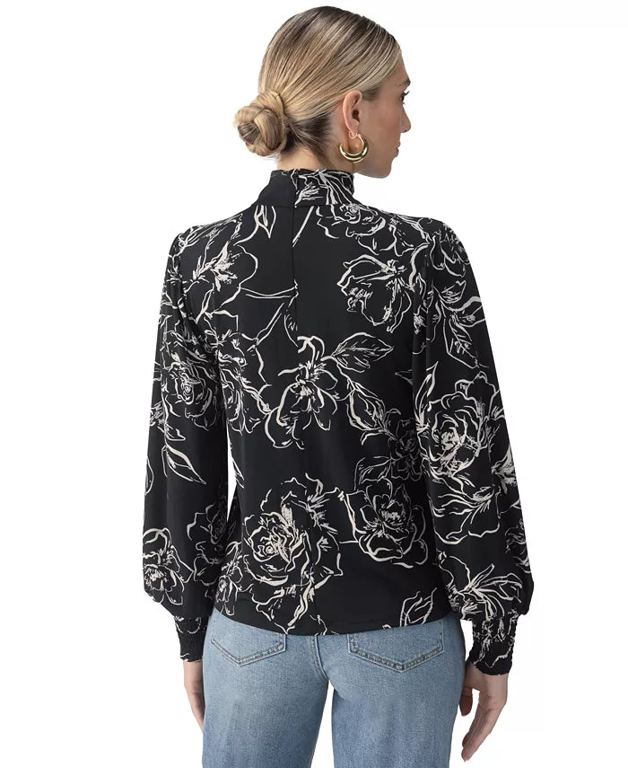 Sanctuary On The Spot Blouse - Rose Stencil Black