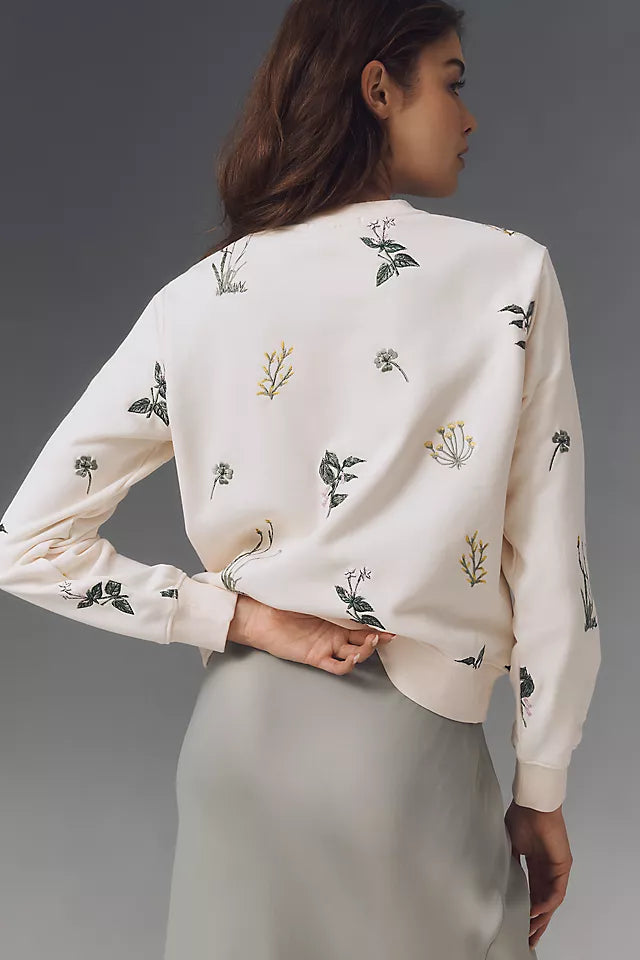 Scotch & Soda Women's Allover Embroidery Sweatshirt