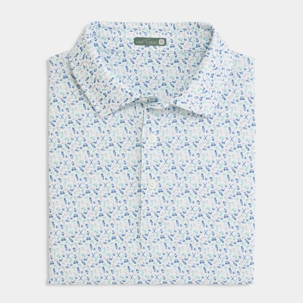 GenTeal Caddie's Choice Printed Performance Polo