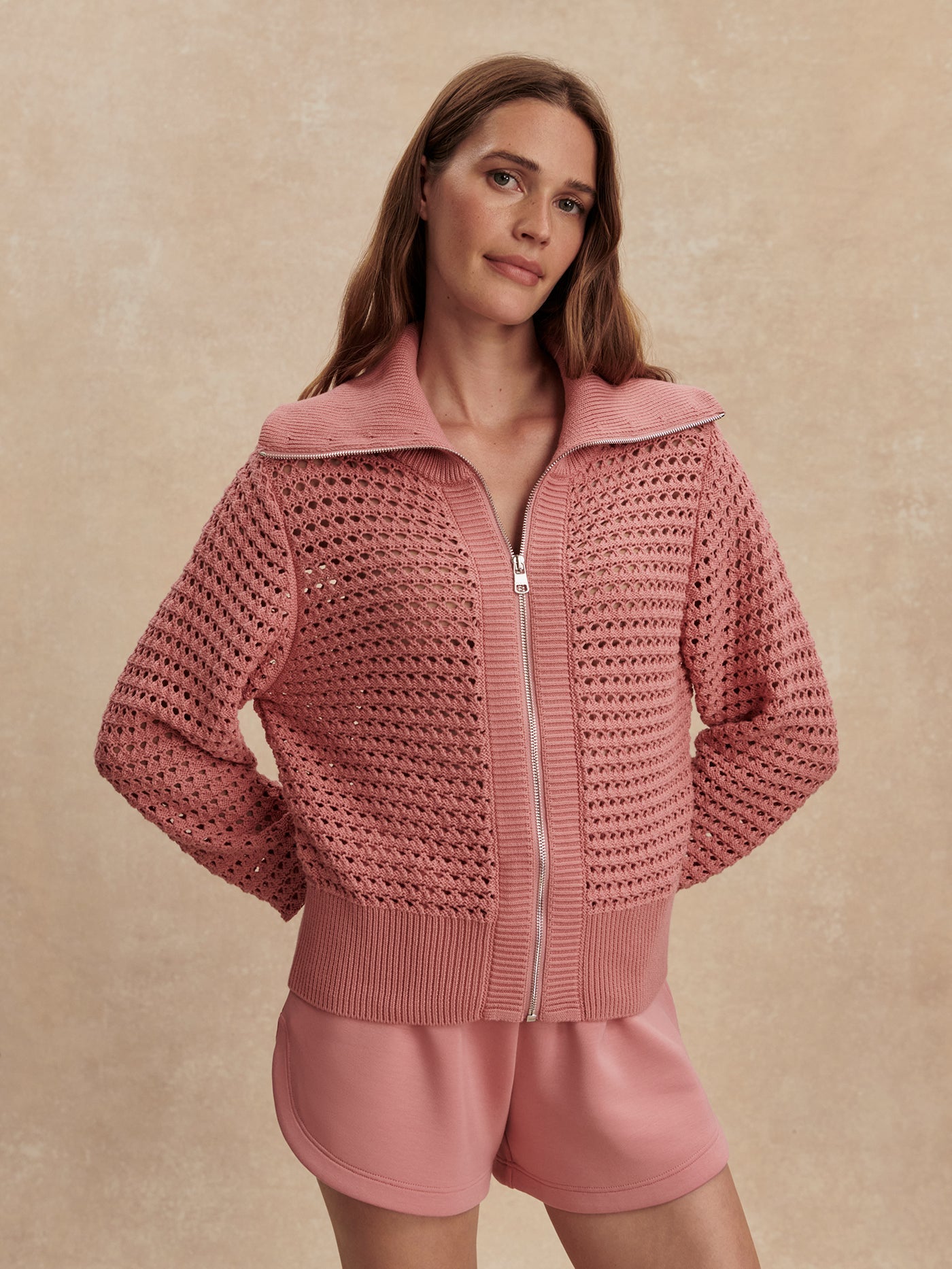 Varley Eloise Full Zip Knit