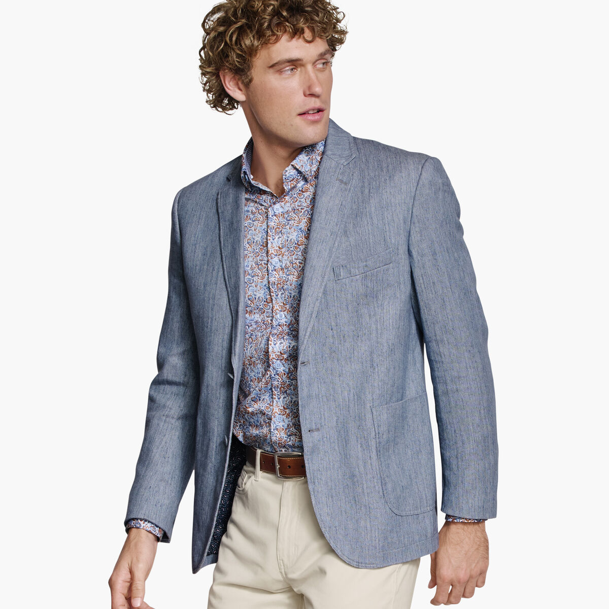 Johnston & Murphy Conley Linen Blazer