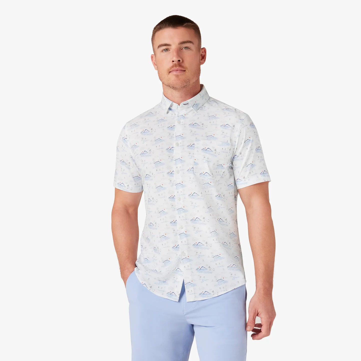 Mizzen + Main Leeward Short Sleeve Dress Shirt