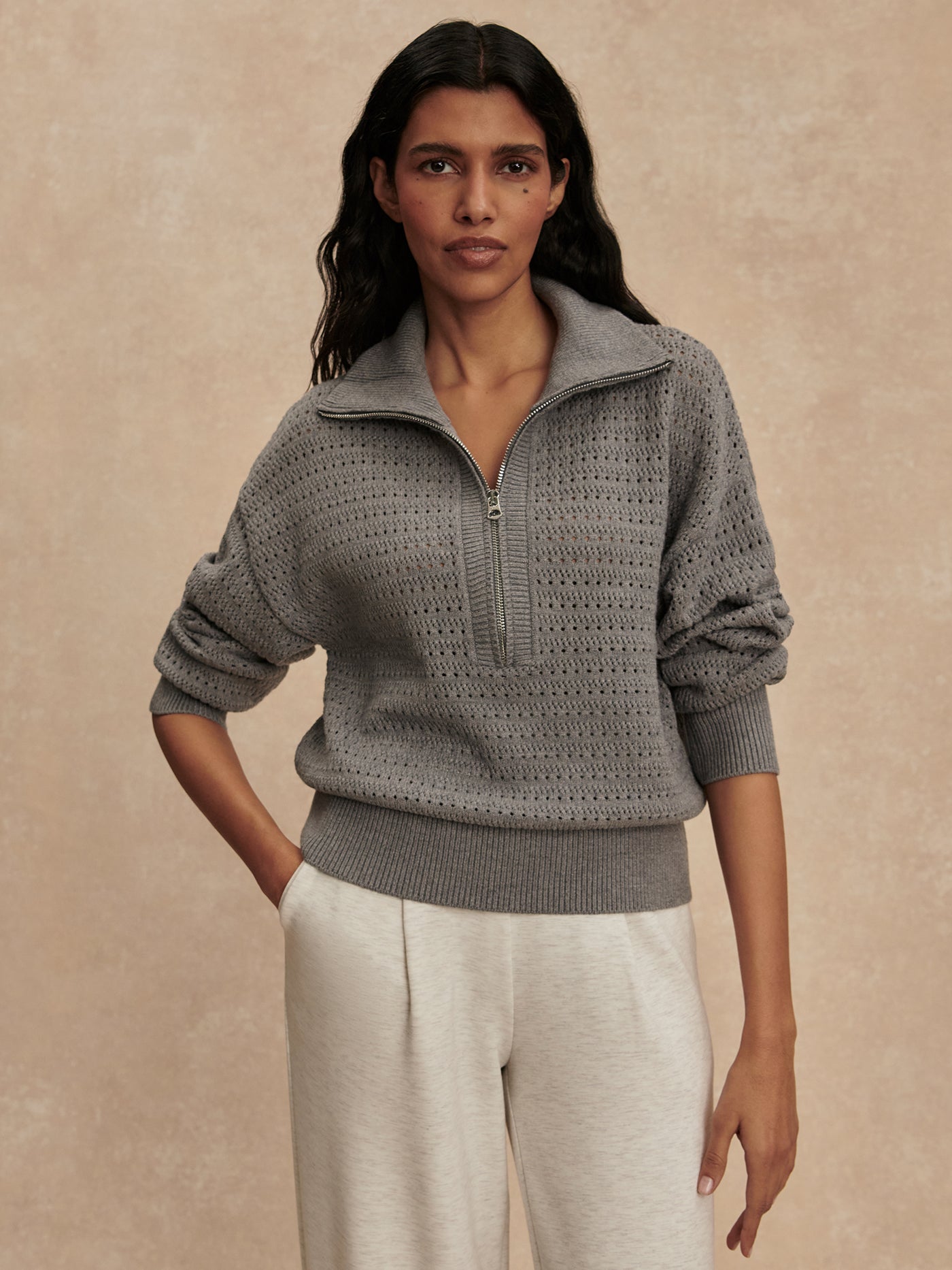 Varley Darla Half Zip Knit