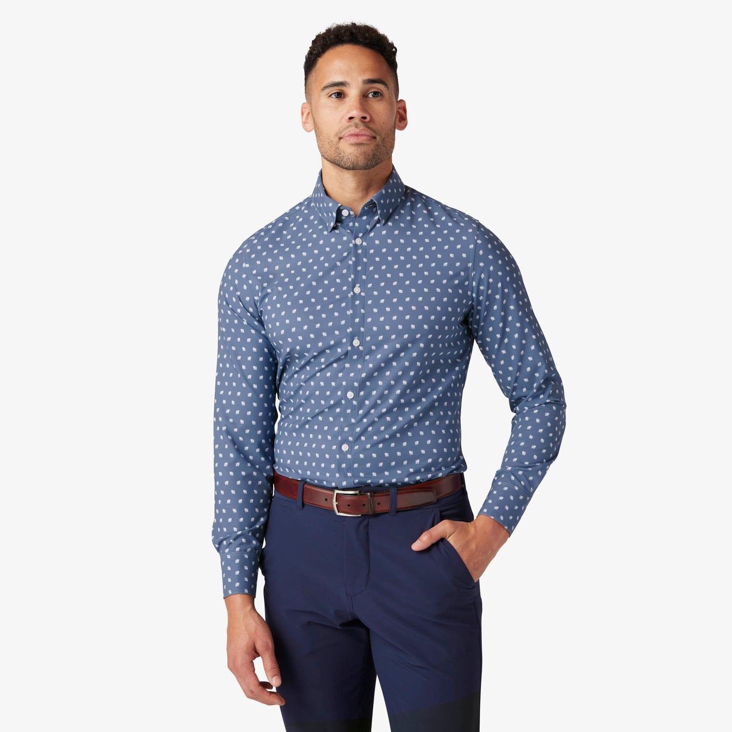 Mizzen + Main Monaco Long Sleeve Dress Shirt