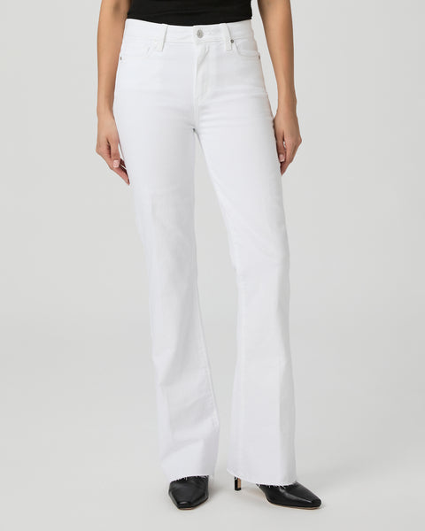 Paige Women's High Rise Laurel Canyon 32" Bootcut Jean - Crisp White