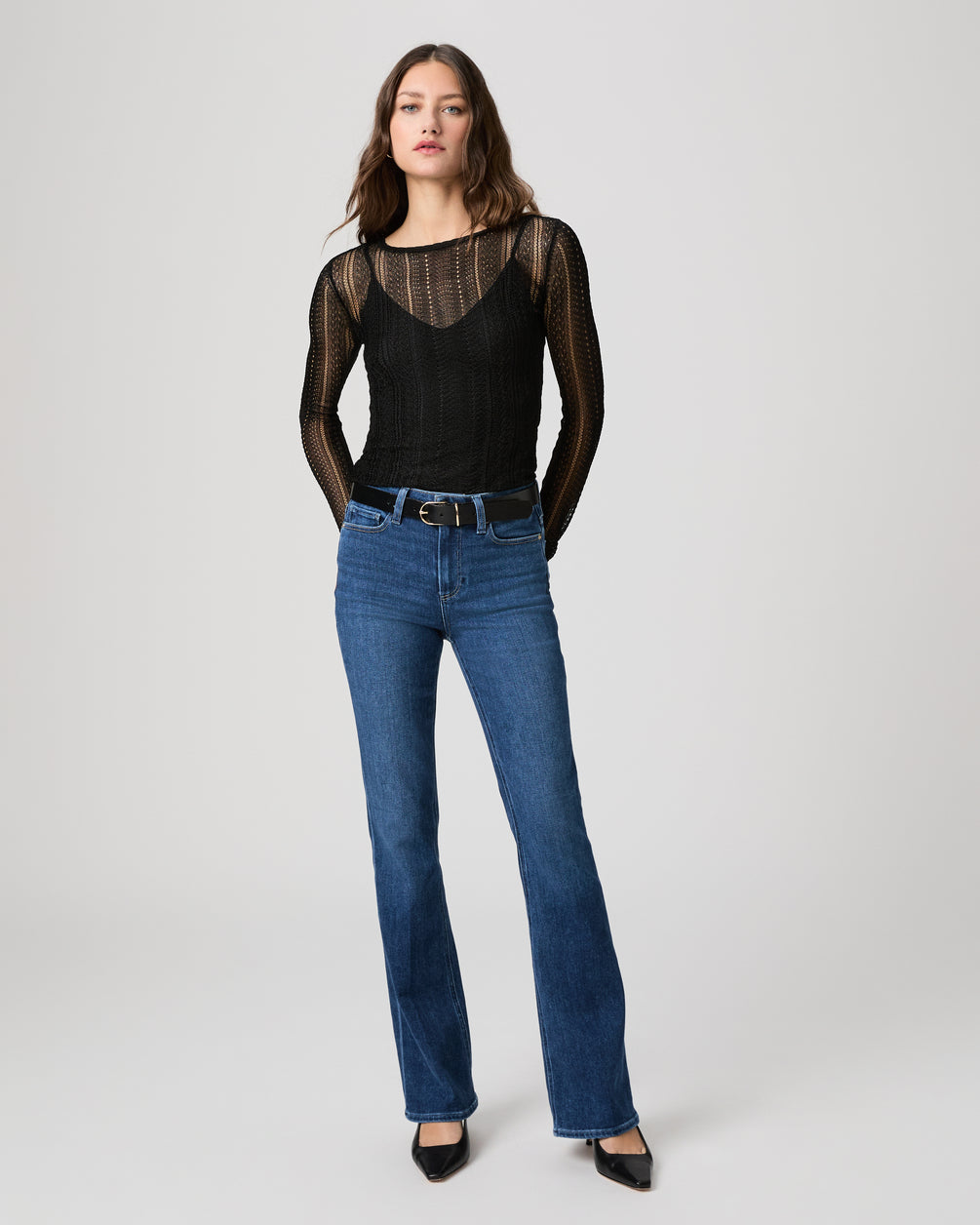 Women's Paige High Rise Laurel Canyon 32" Bootcut Jean