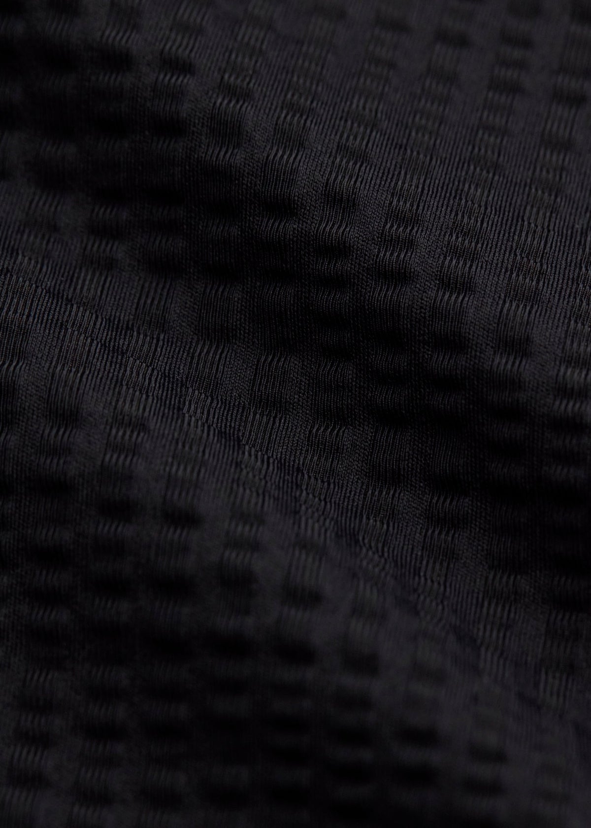 Close-up of black textured fabric