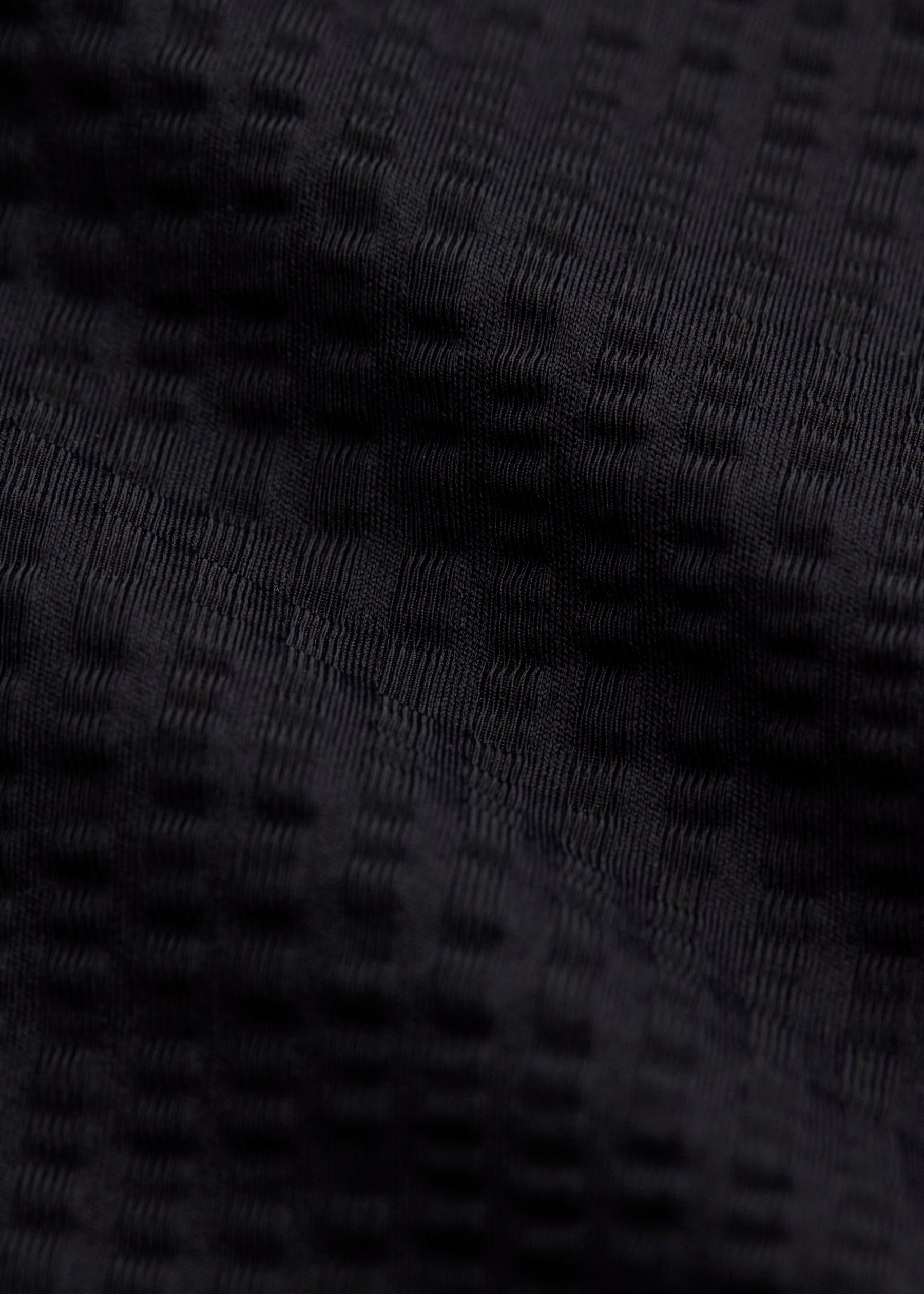 Close-up of black textured fabric