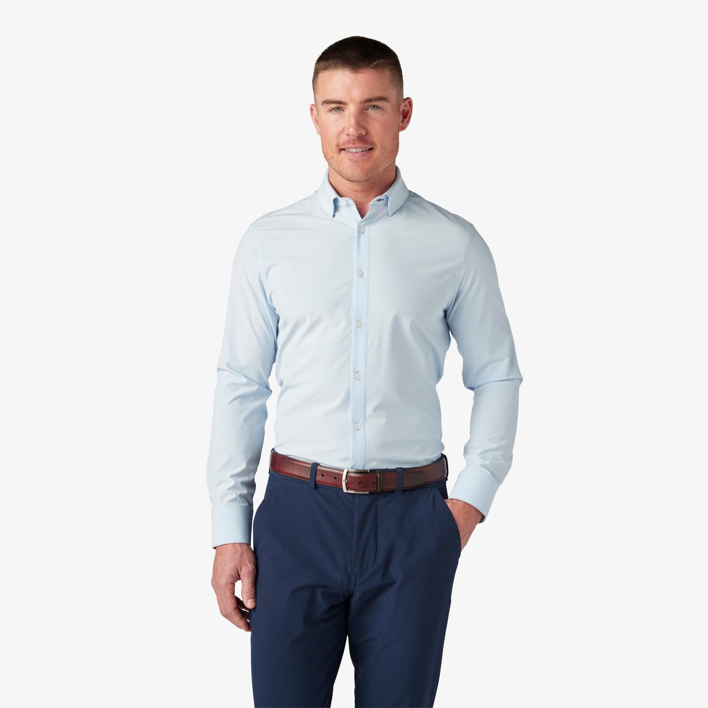 Mizzen + Main Leeward Long Sleeve Dress Shirt (Core-Solids)