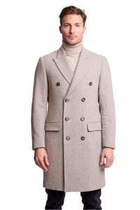 Paisley & Gray Peak DB Overcoat - Slim