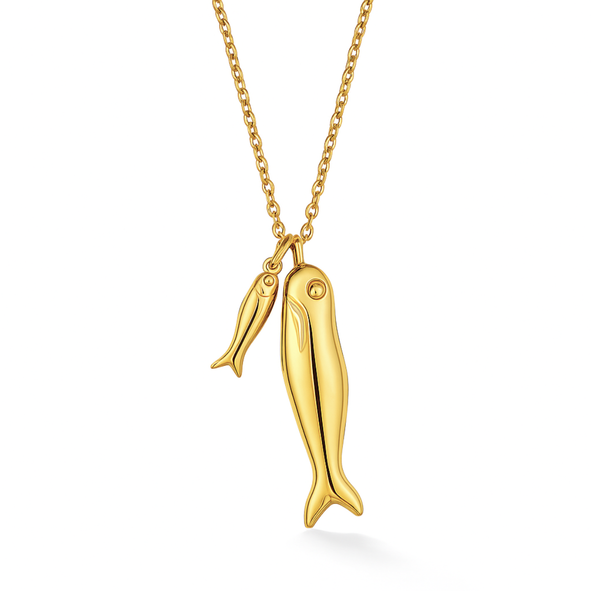 Ellie Vail Clifton Double Fish Necklace