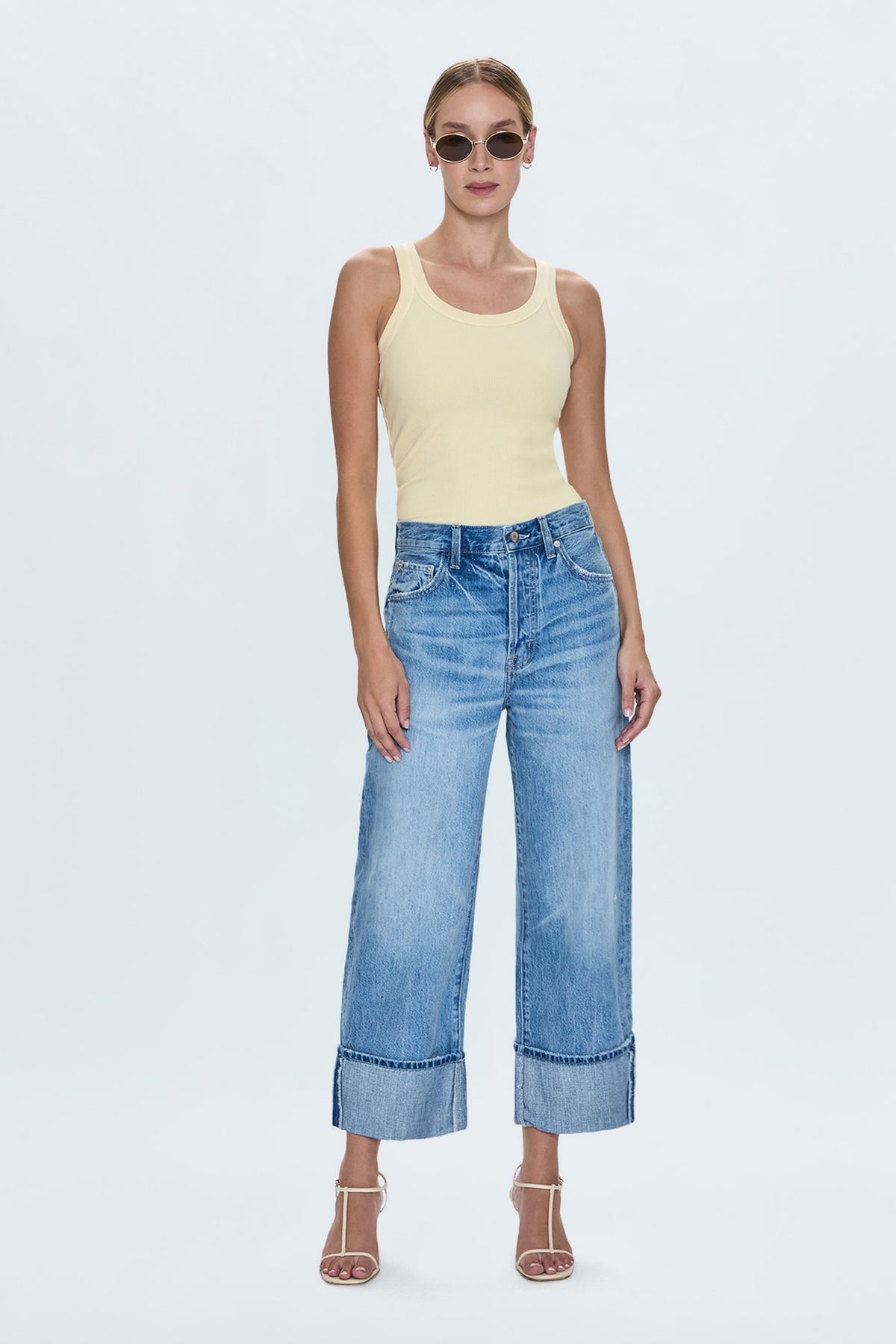 Pistola Ryder High Rise Cuffed Jean - Abroad Vintage