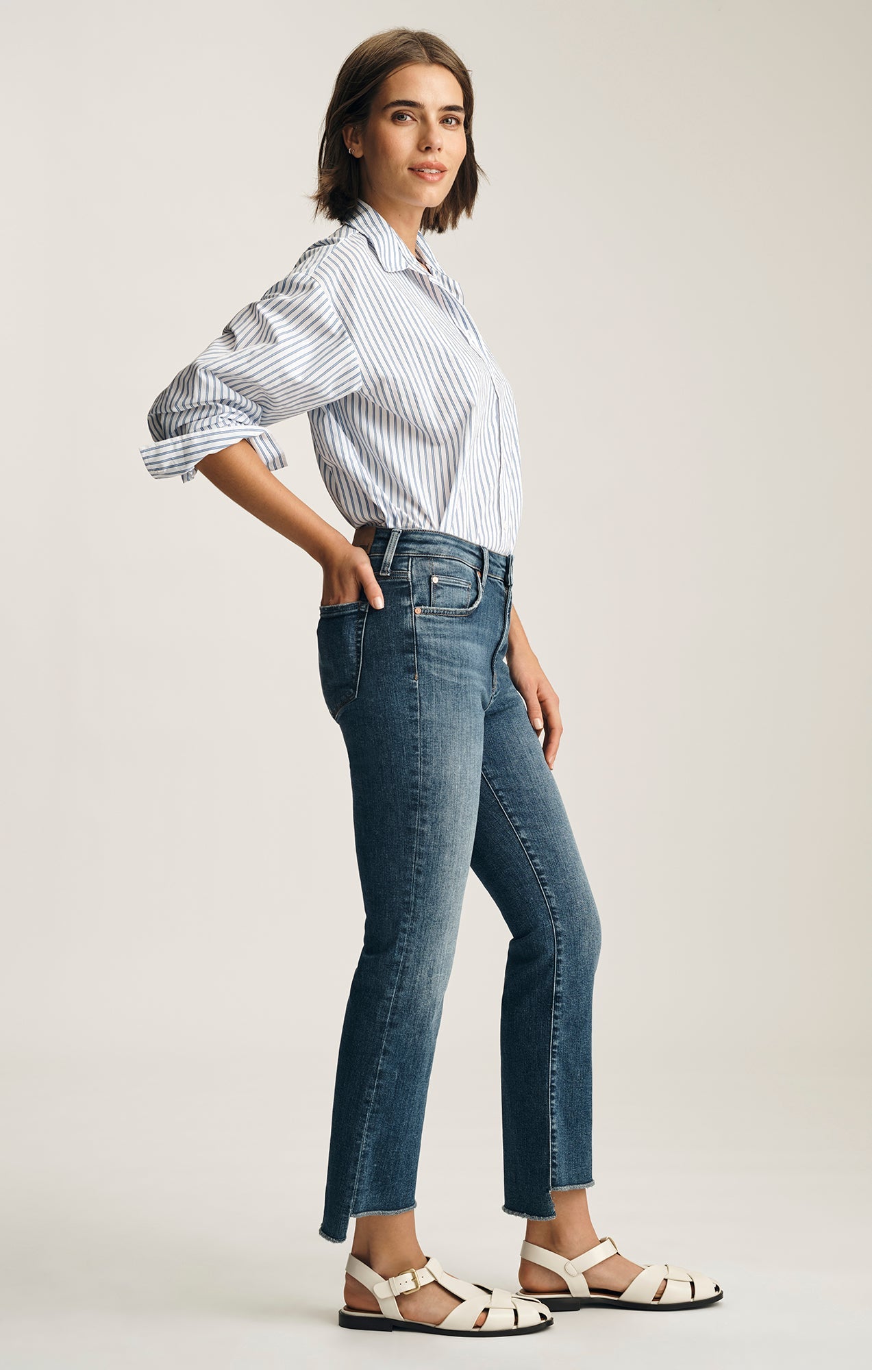 Mavi Women's Anika Cropped Flare Jean