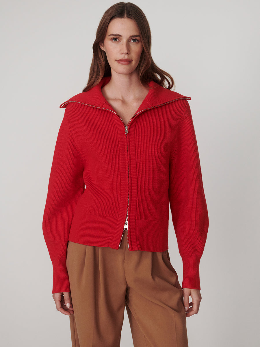 Varley Enrico Zip-Through Knit Jacket