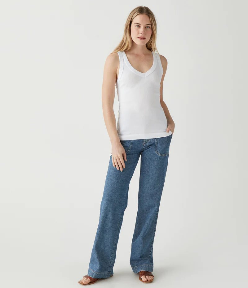 Michael Stars Maya V-Neck Tank (One Size)