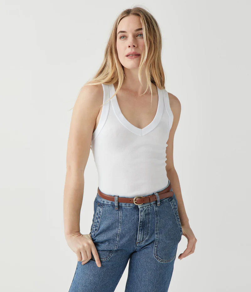 Michael Stars Maya V-Neck Tank (One Size)