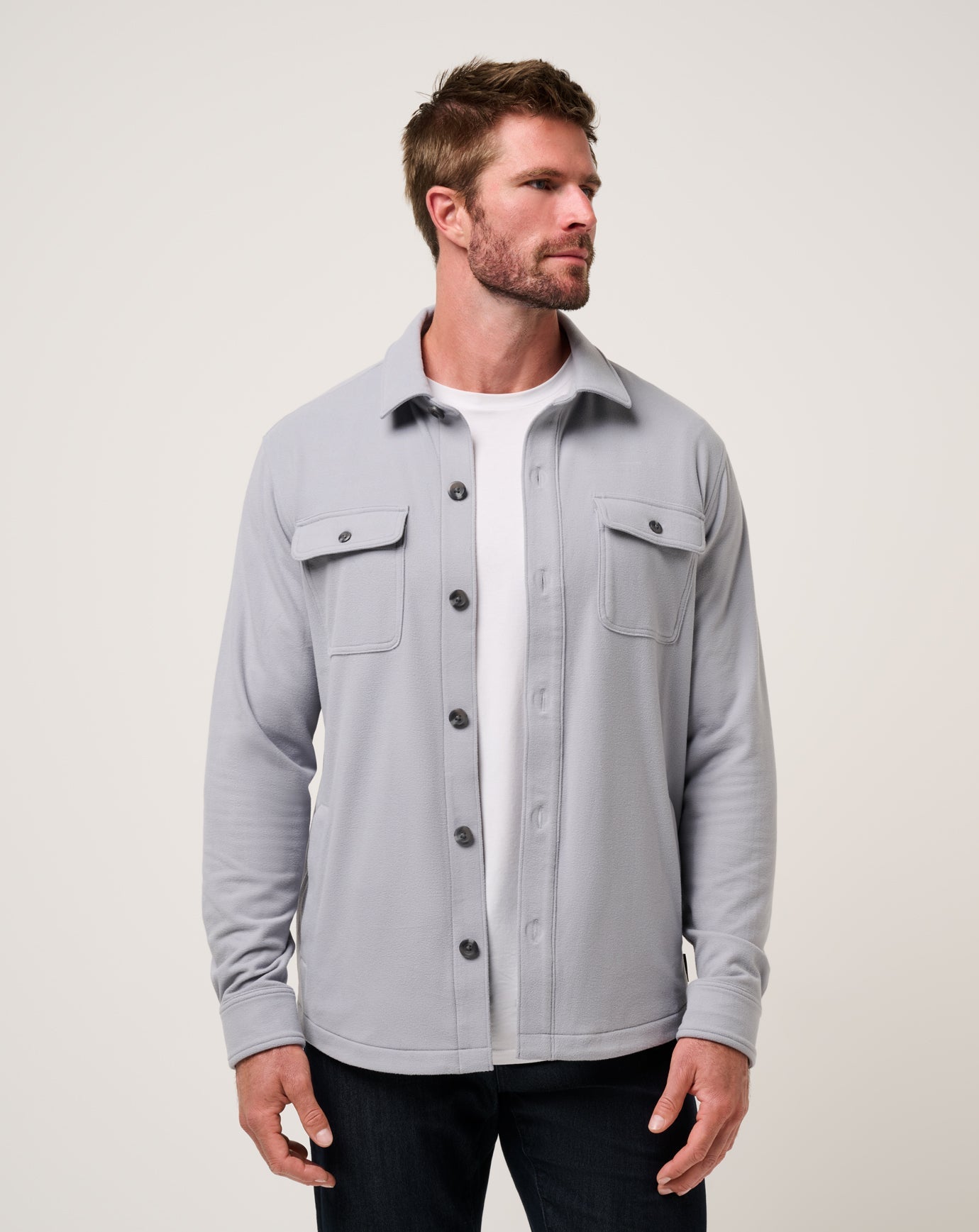 Travis Mathew Men's Peak Fleece Shirt Jacket