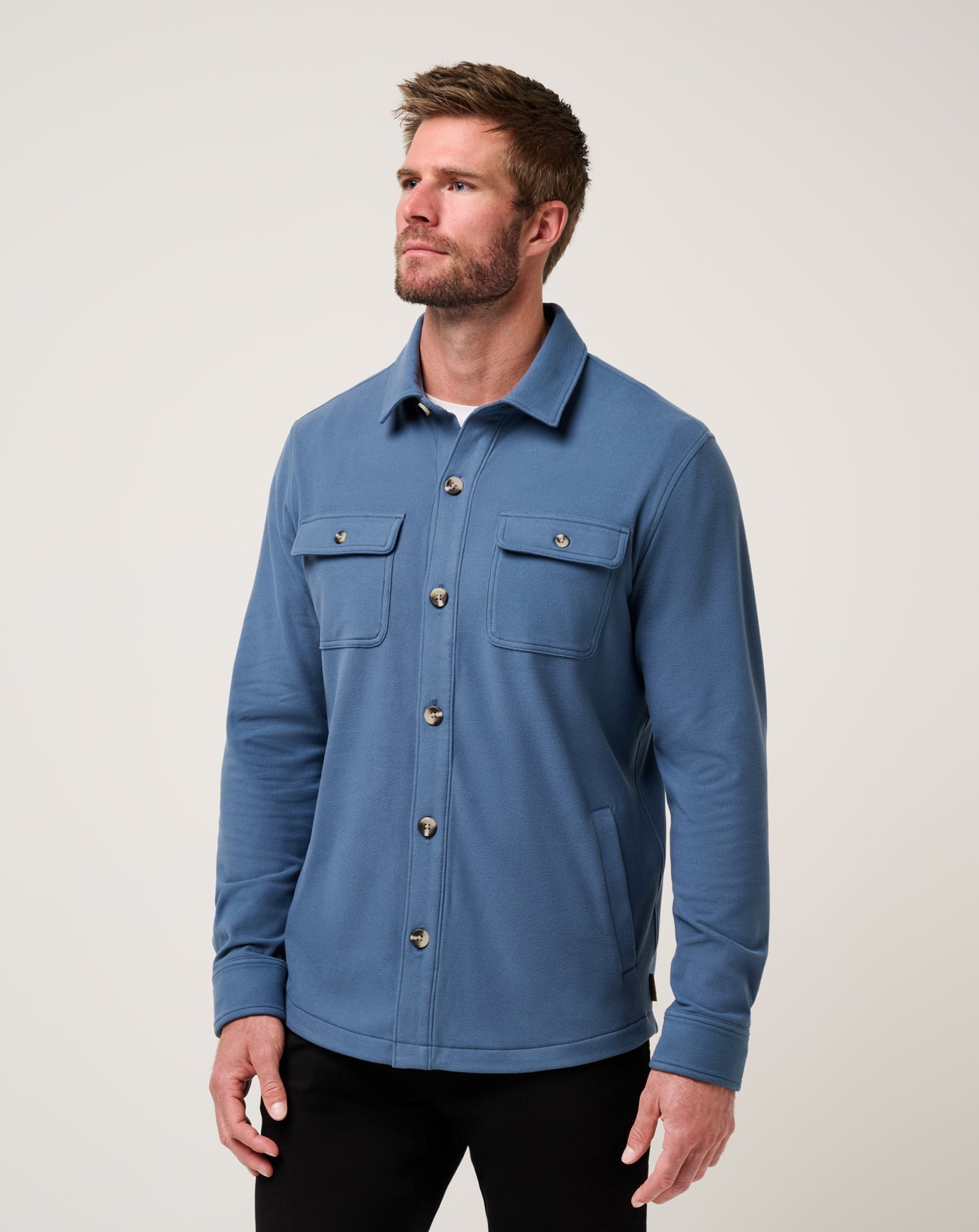 Travis Mathew Men's Peak Fleece Shirt Jacket
