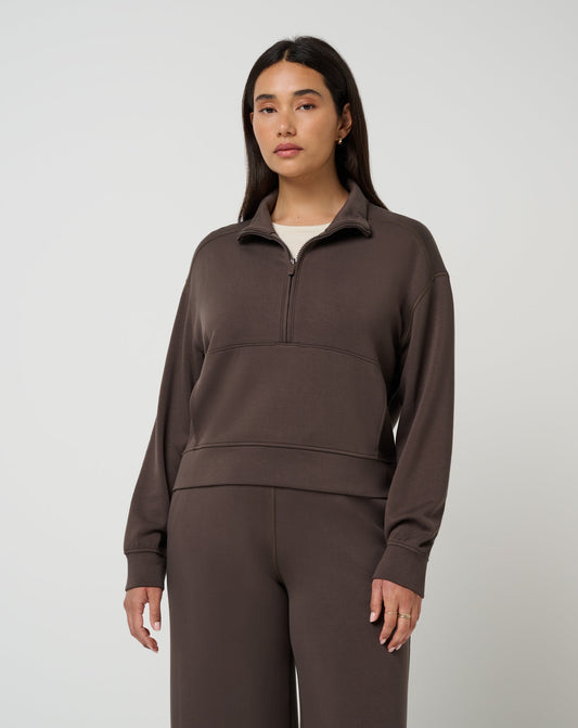 Travis Mathew Women's Skyloft Soft 1/2 Zip Pullover