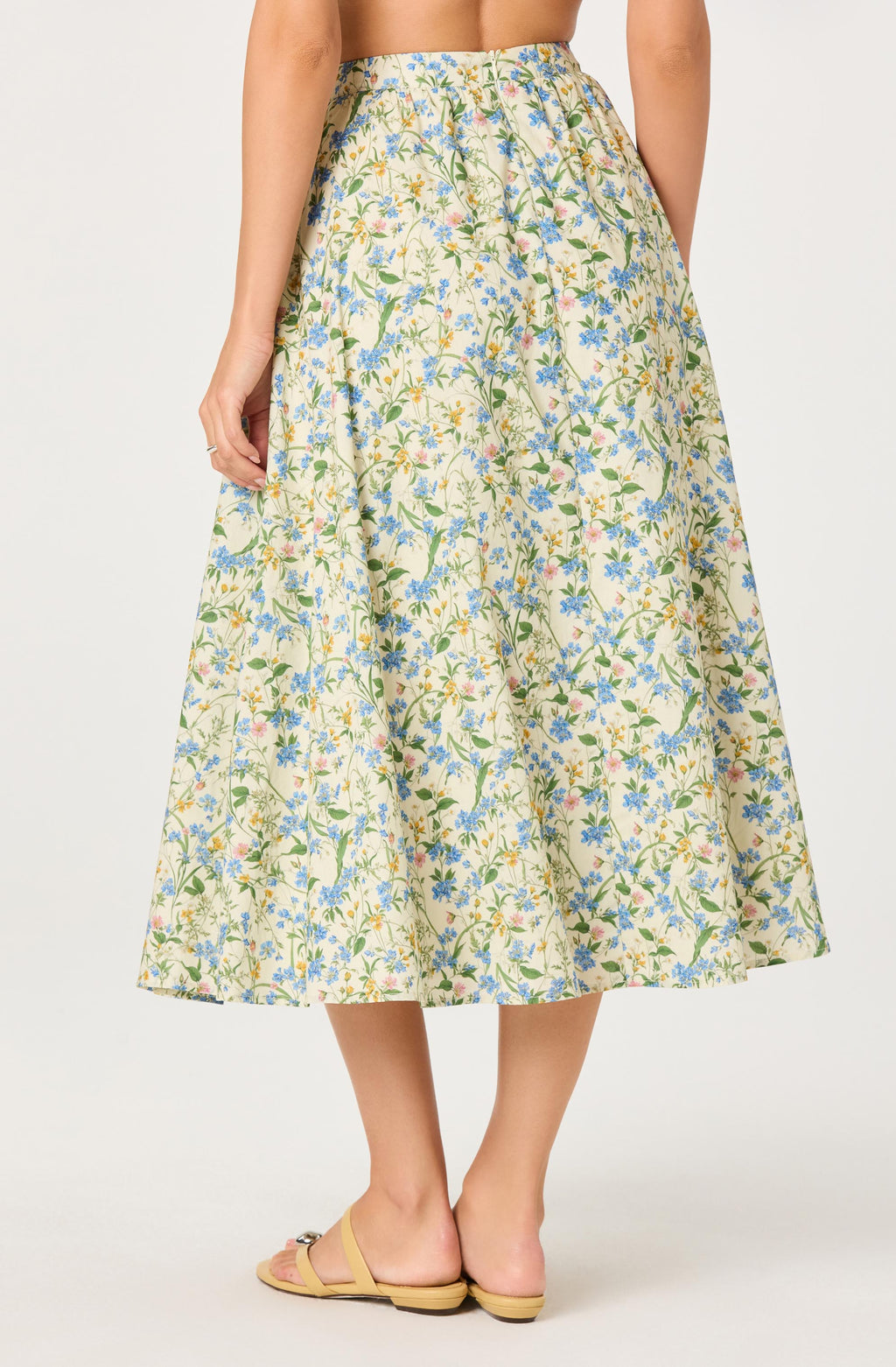 ASTR The Label Wylda Floral Gathered A-Line Skirt