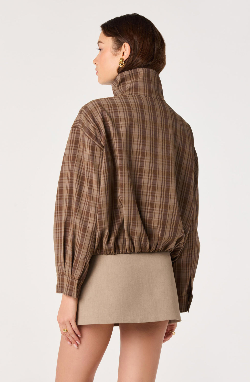ASTR The Label Cooper Funnel-Collar Bomber Jacket