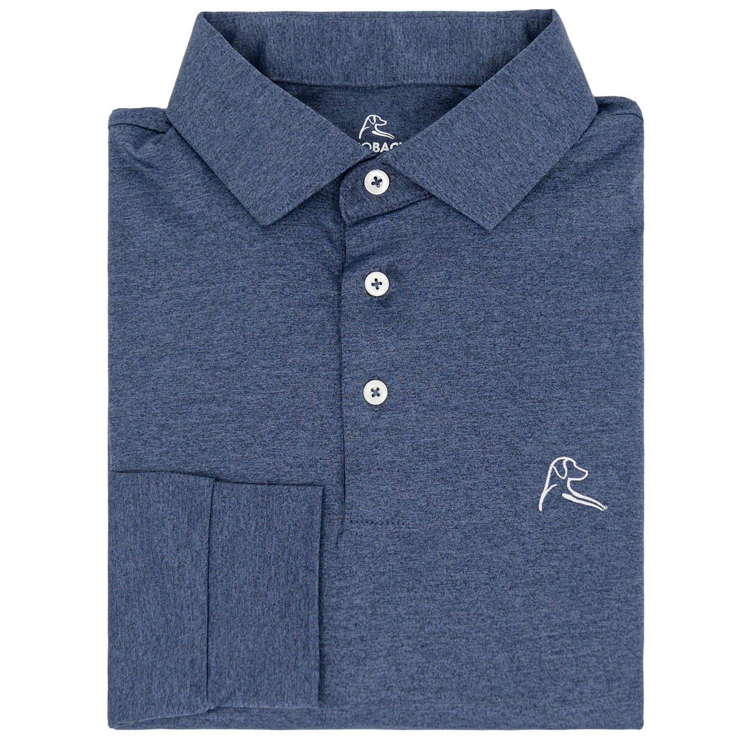 Rhoback Heather Long Sleeve Performance Polo