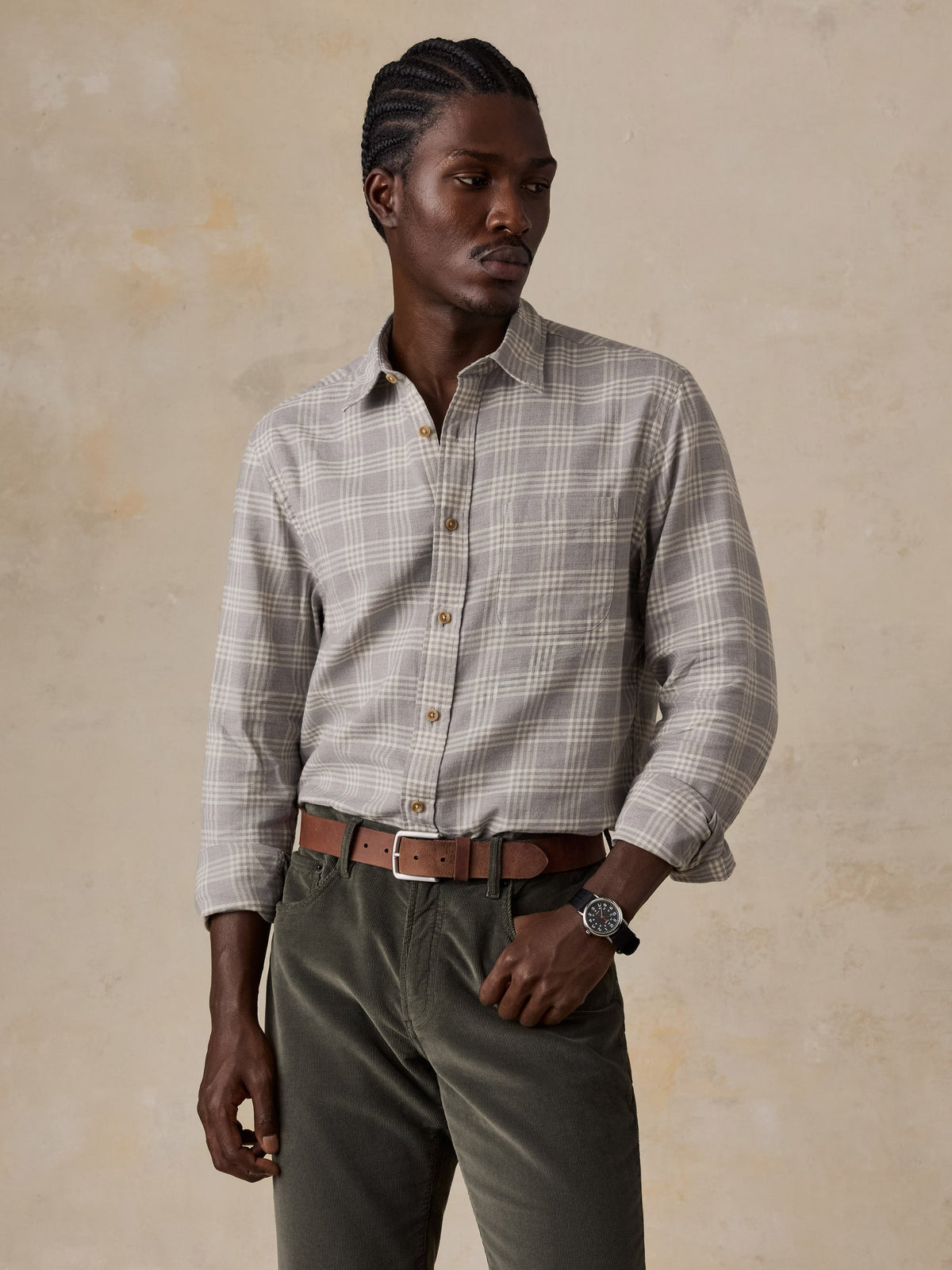 Faherty Men's Timberline Brushed Twill Shirt