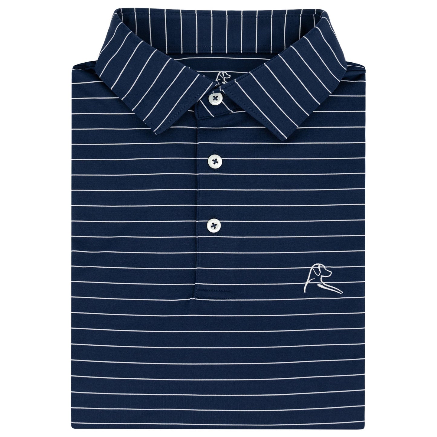 Rhoback The Captain Stripe Performance Polo