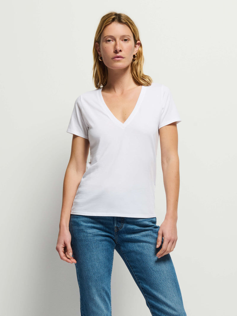 Nation Women's Blair Slim V-neck Tee