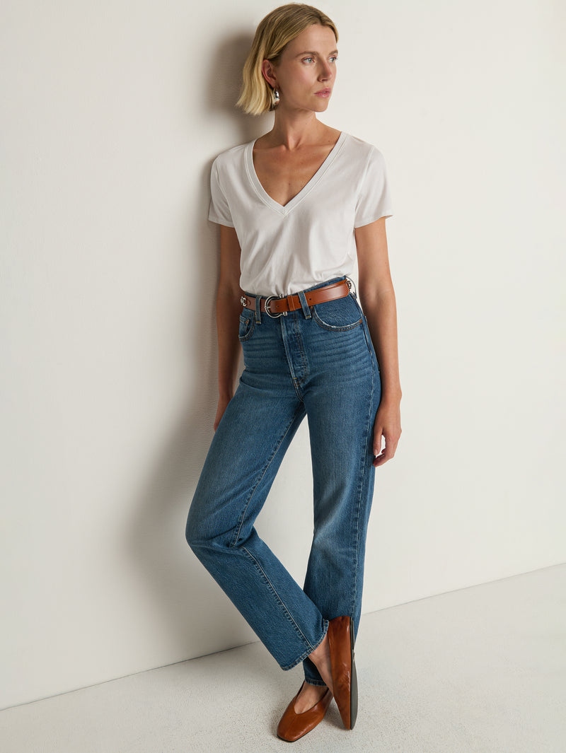 Nation Women's Blair Slim V-neck Tee