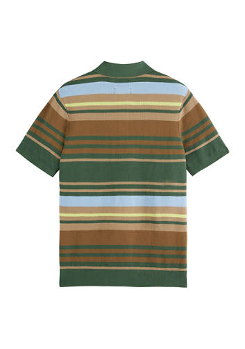Scotch & Soda Men's Striped Polo Shirt