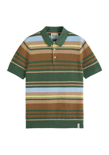 Scotch & Soda Men's Striped Polo Shirt