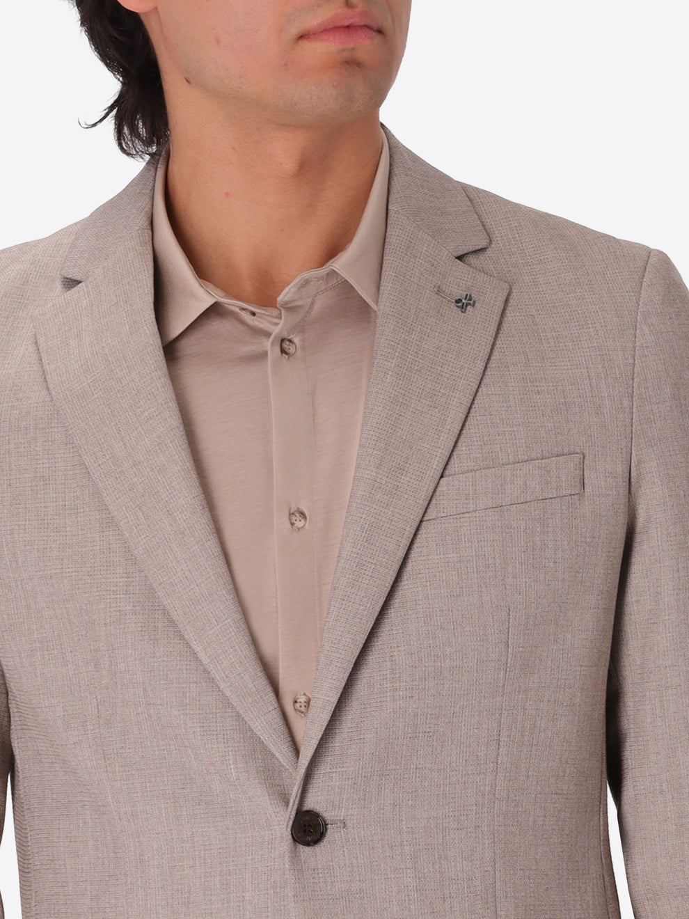 Distretto 12 Melange Viscose-Brend Tailoring Jacket - Acanto