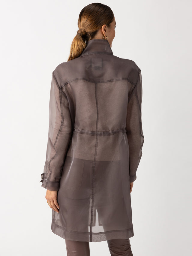 Sanctuary Organza Parka - Cocoa