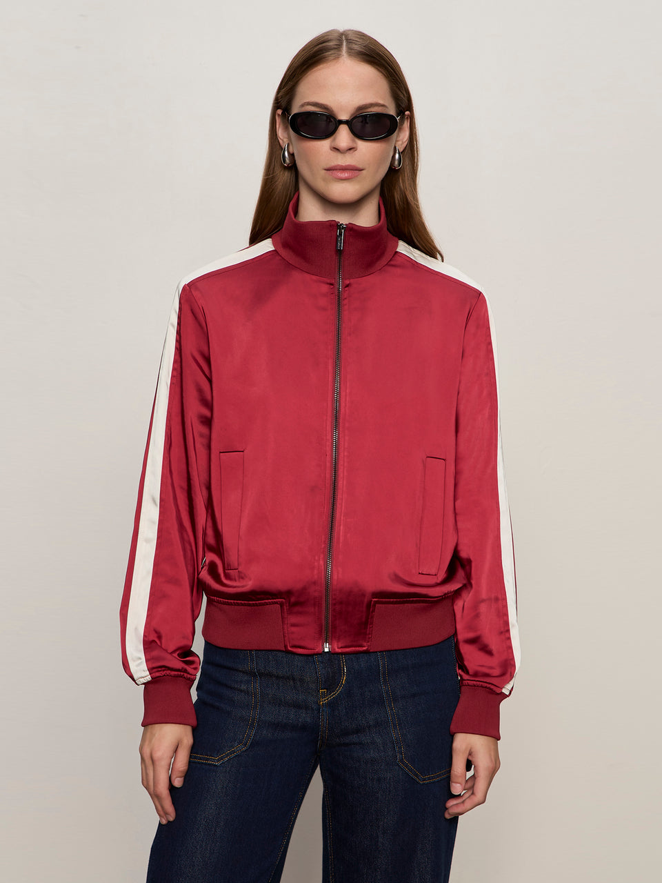 Sanctuary Satin Track Jacket