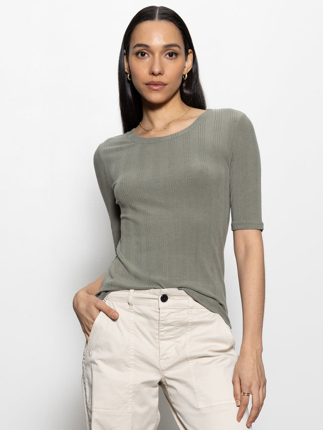 Sanctuary Half Sleeve Femme Crew Tee