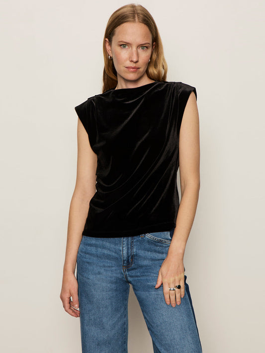 Sanctuary Pleated Sleeveless Top
